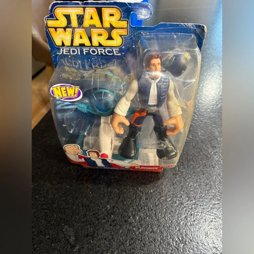 Hasbro 2005 Han Solo Star Wars Jedi Force Figure, Playskool Heroes, Chunky, 6” - Picture 3 of 8